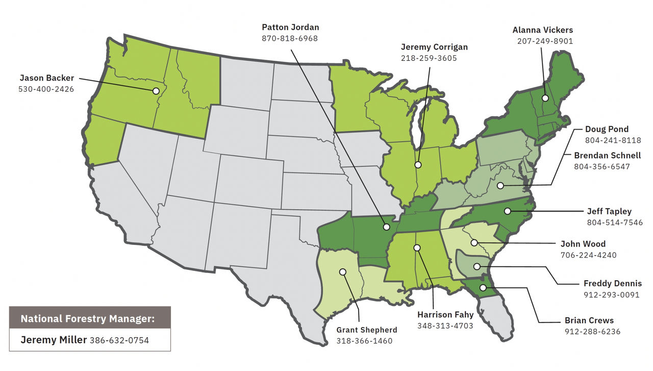 Forestry map